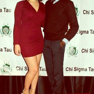 Red Valentine’s Day dress